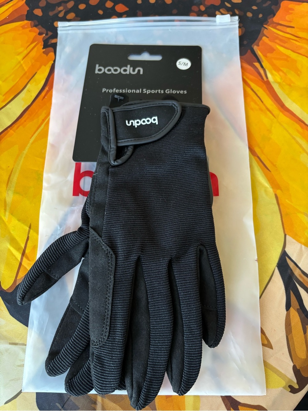Boodun Black Men's Professional Sports Gloves